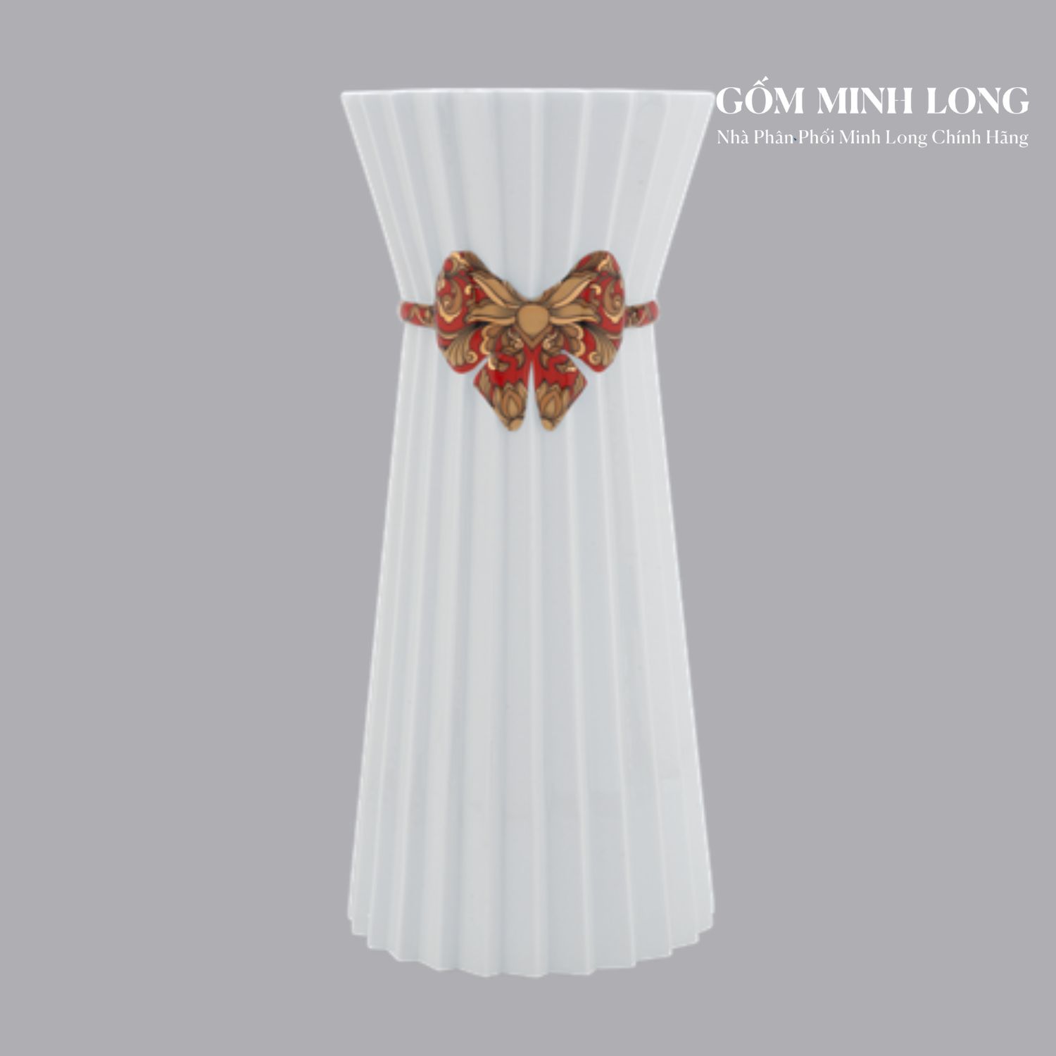Bình hoa sứ nghệ thuật Minh Long cao cấp