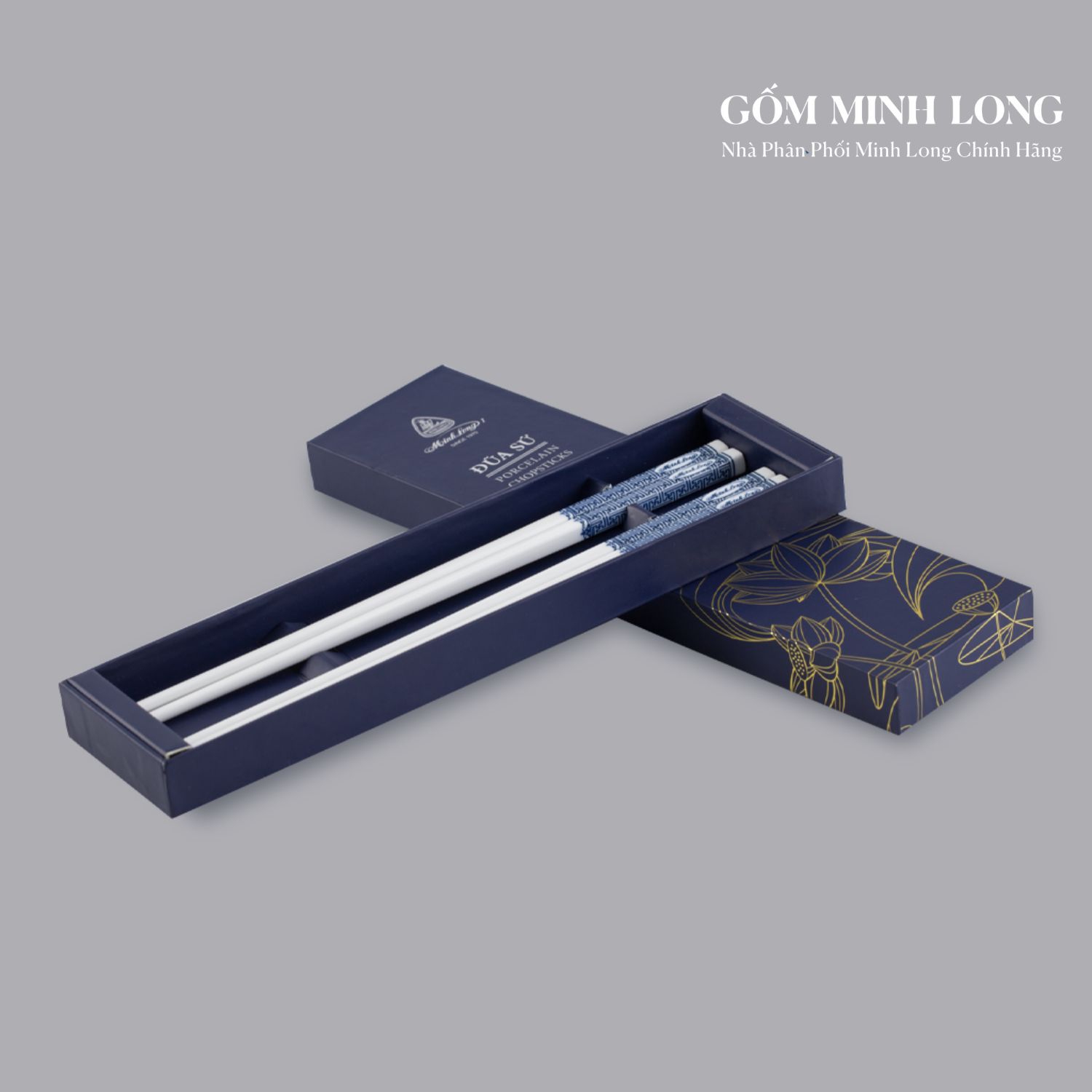 Bộ đũa sứ Minh Long sang trọng