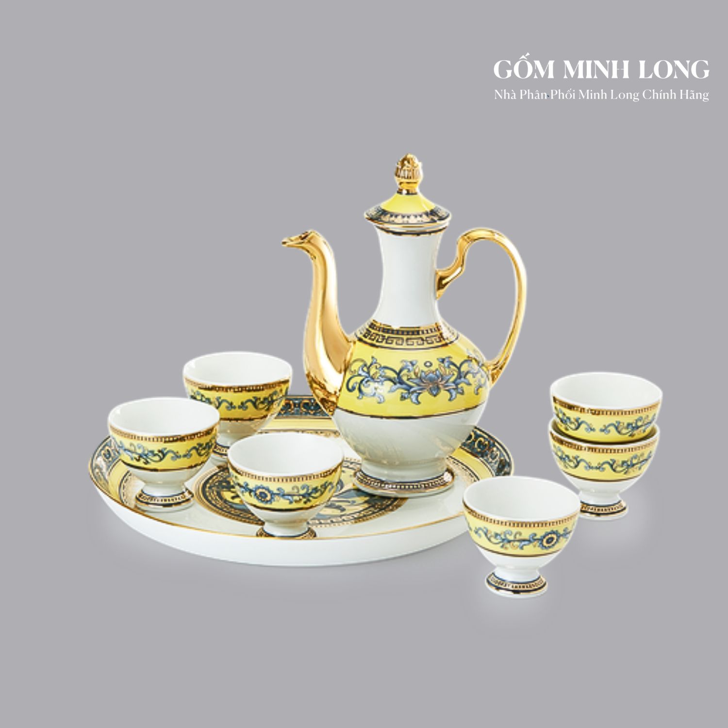 Bộ khay rượu Minh Long làm quà tặng tân gia ý nghĩa