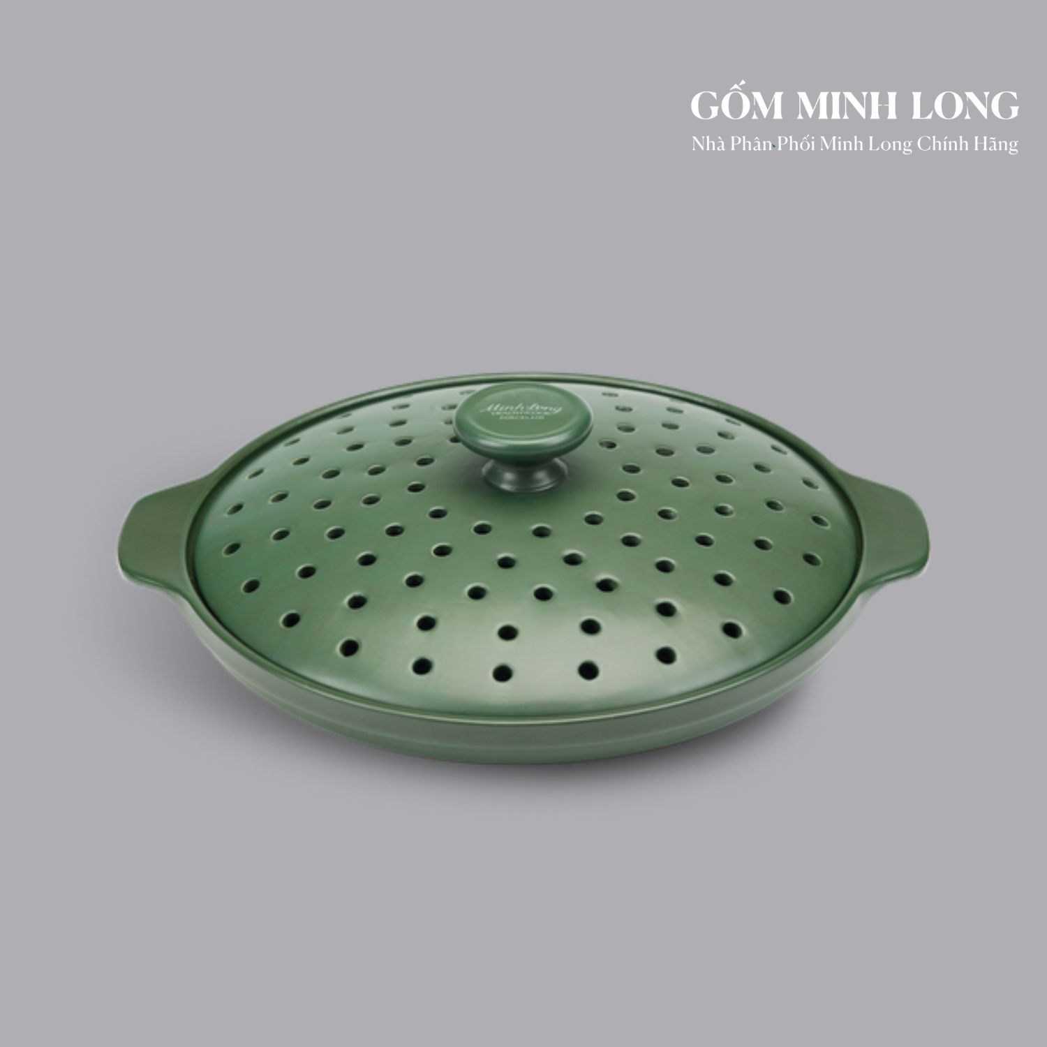 Chảo dưỡng sinh Minh Long nắp có lỗ