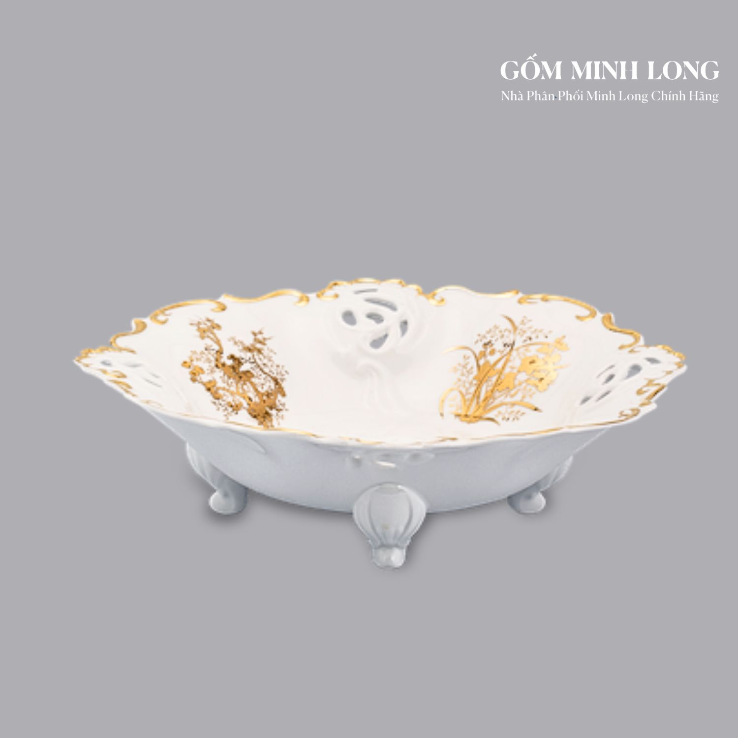 Dĩa trái cây Minh Long sang trọng