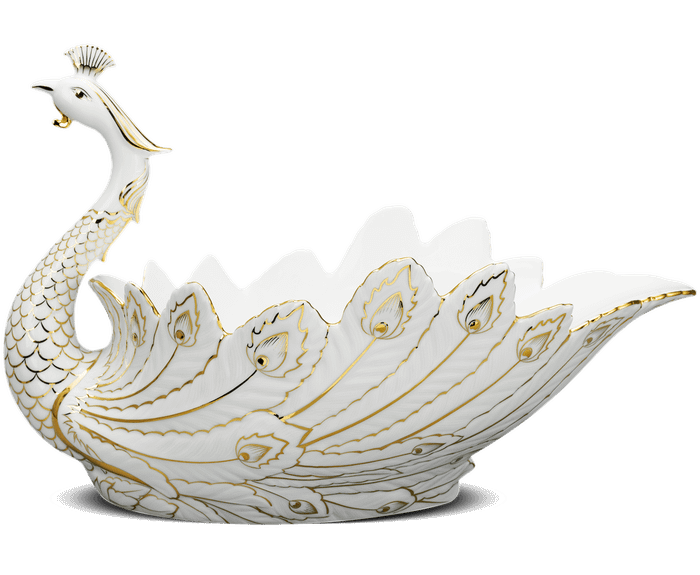  Tô trái cây Khổng Tước - Trang trí vàng A001_00464729gomminhlong.com