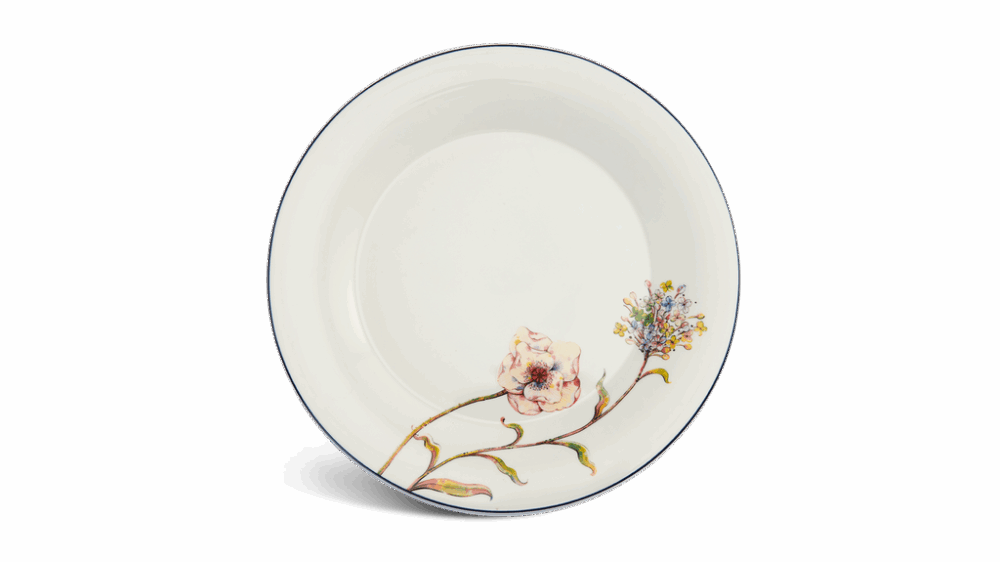 Dĩa tròn 28 cm - Tulip Ngà - Hương Đồng A001_042881431gomminhlong.com