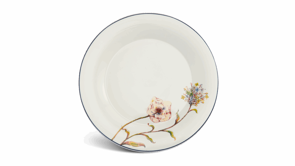 Dĩa tròn 28 cm - Tulip Ngà - Hương Đồng A001_042881431gomminhlong.com