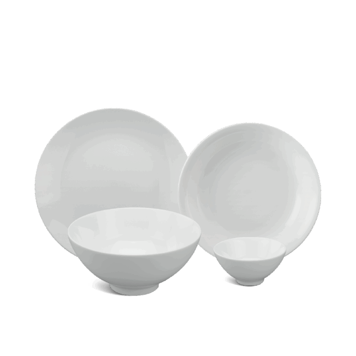 Bộ đồ ăn 09 sản phẩm - Daisy - Trắng A001_09DAIgomminhlong.com