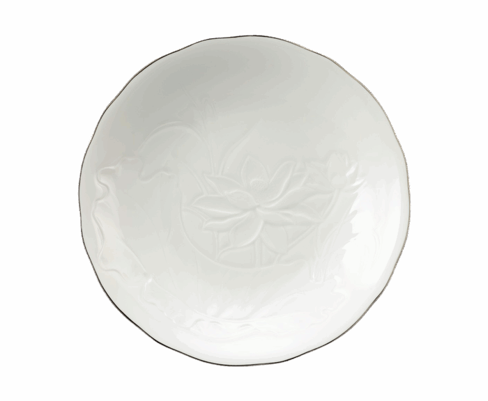  Dĩa tròn sâu 25 cm - Sen IFP - Chỉ Bạch Kim A001_582535043gomminhlong.com