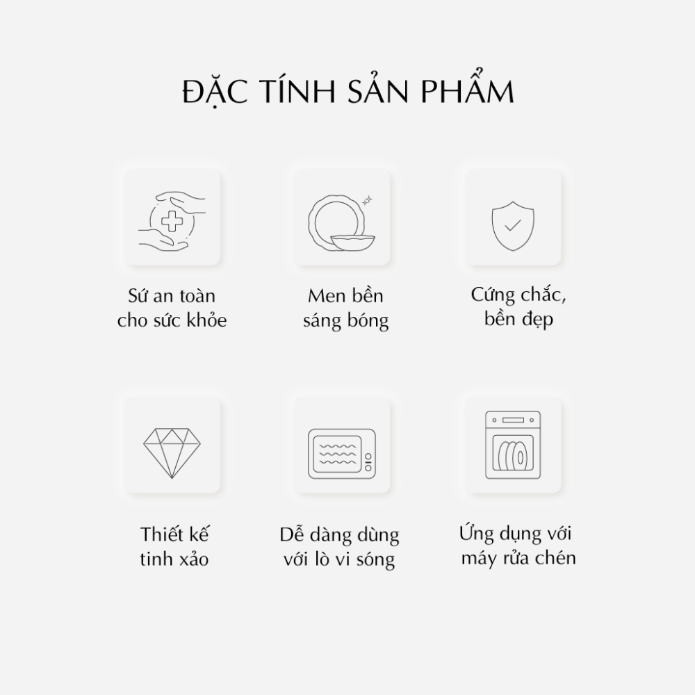 Bộ đồ ăn 23 sản phẩm - Camellia - Lộc Lạc A001_23CAM485gomminhlong.com