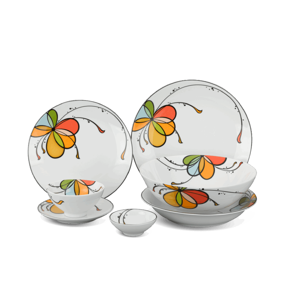 Bộ đồ ăn 22 sản phẩm - Daisy - Bóng Bay A001_22312gomminhlong.com
