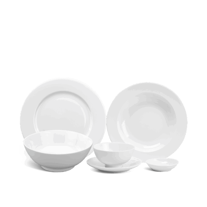  Bộ đồ ăn 22 sản phẩm - Jasmine - Trắng A001_22jasgomminhlong.com