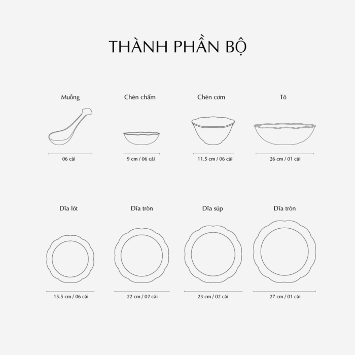  Bộ đồ ăn 30 sản phẩm - Đài Các IFP - Trang Trí Bạch Kim A001_30266gomminhlong.com