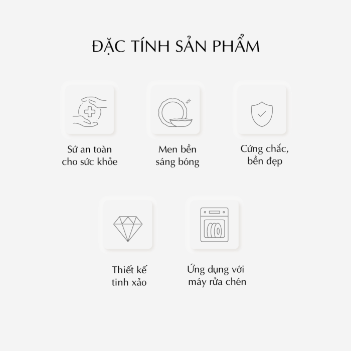  Bộ đồ ăn 32 sản phẩm - Sen IFP - Chỉ Bạch Kim A001_32043SENgomminhlong.com