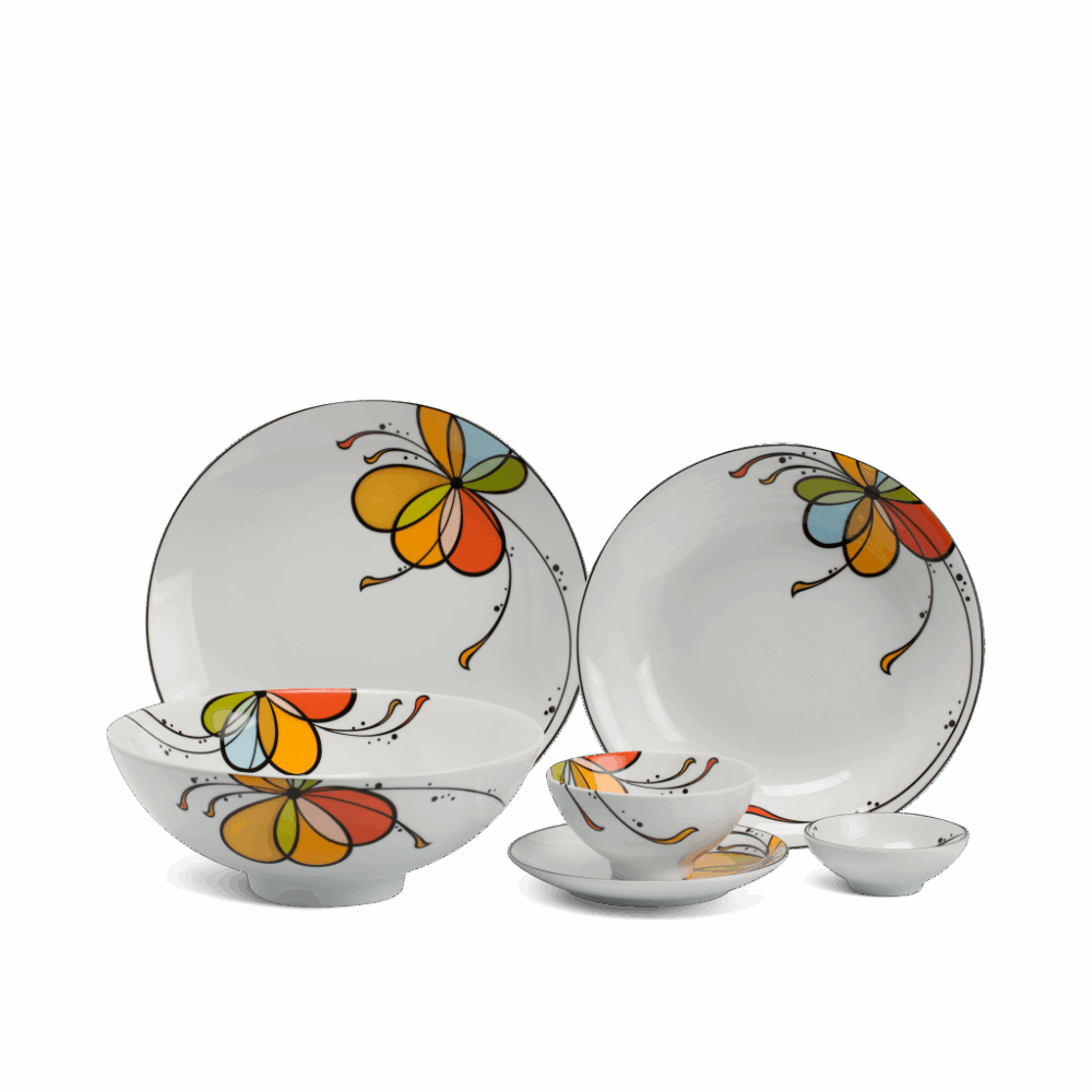 Bộ đồ ăn 10 người 36 sản phẩm - Daisy - Bóng Bay A001_36312gomminhlong.com