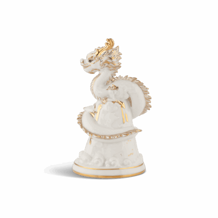  Tượng rồng Long Phù Đại Khánh 13.5 cm - Màu Trắng A001_441311TBVgomminhlong.com