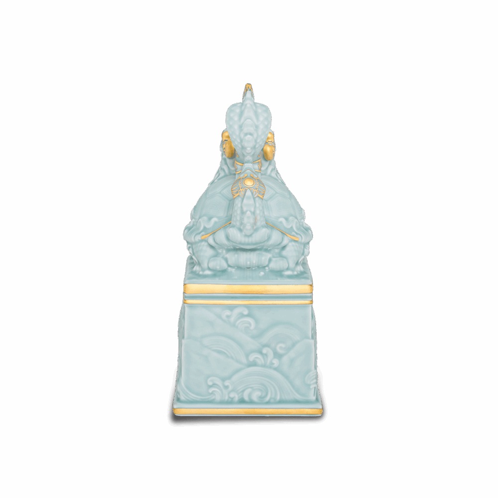 Tượng Rắn Bảo Hợp Thái Hòa 17 cm - Men Ngọc Sương Mờ A001_441725522Vgomminhlong.com