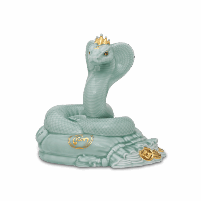  Tượng Rắn Thanh Xà - Men ngọc (bóng) A001_441753BMNVgomminhlong.com