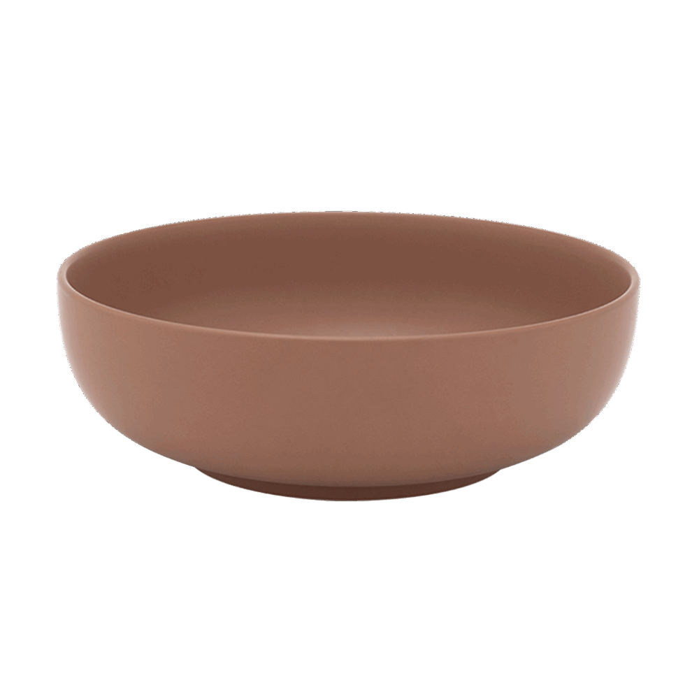 Tô cạn 20 cm - Timeless - Màu Nâu A001_552046516gomminhlong.com