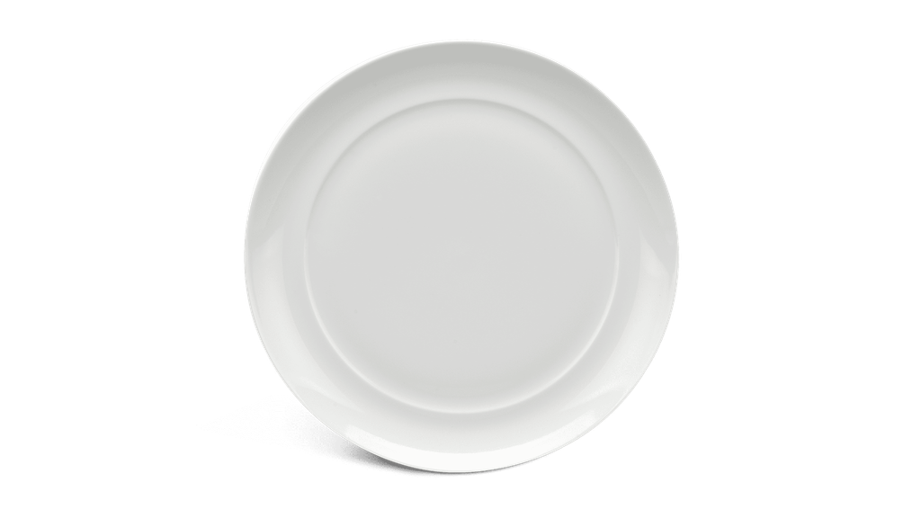 Dĩa tròn lòng phẳng 25 cm - Anh Vũ - Trắng Ngà A001_582570000gomminhlong.com