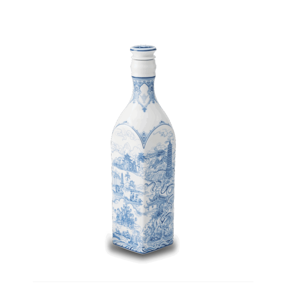 Chai sứ dưỡng sinh vuông 1.0 L + nắp (K1) - Dưỡng Sinh - Nam Quốc - Đồng Bằng Bắc Bộ A001_691031VDBgomminhlong.com