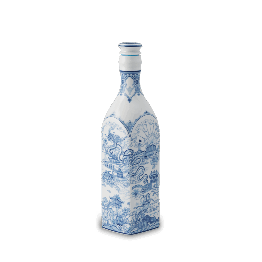 Chai sứ dưỡng sinh vuông 1.0 L + nắp (K1) - Dưỡng Sinh - Nam Quốc - Hà Nội A001_691031VHNgomminhlong.com