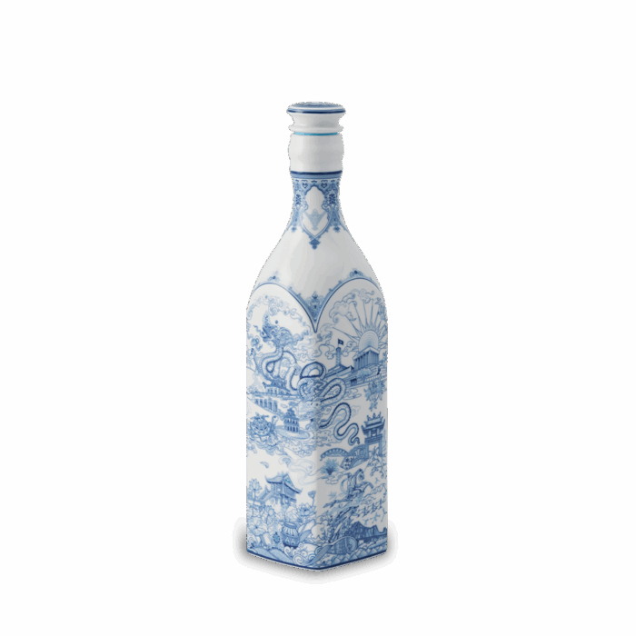 Chai sứ dưỡng sinh vuông 1.0 L + nắp (K1) - Dưỡng Sinh - Nam Quốc - Hà Nội A001_691031VHNgomminhlong.com