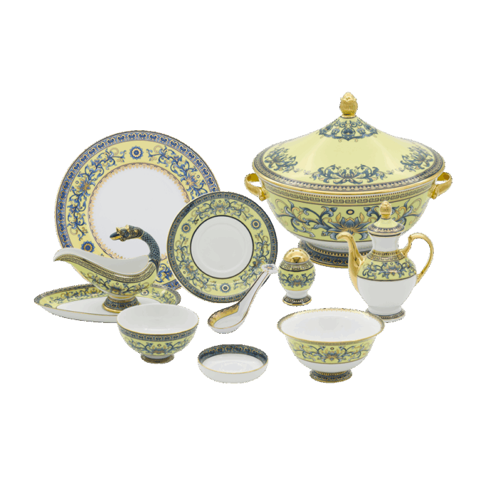  Bộ đồ ăn 6 người Âu-Á 82 sản phẩm - Hoàng Cung - Hoàng Liên A001_8206AA460gomminhlong.com