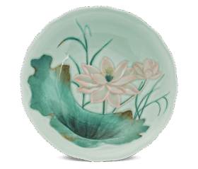 Dĩa tròn sâu 20 cm - Sen Màu A001_042054022gomminhlong.com