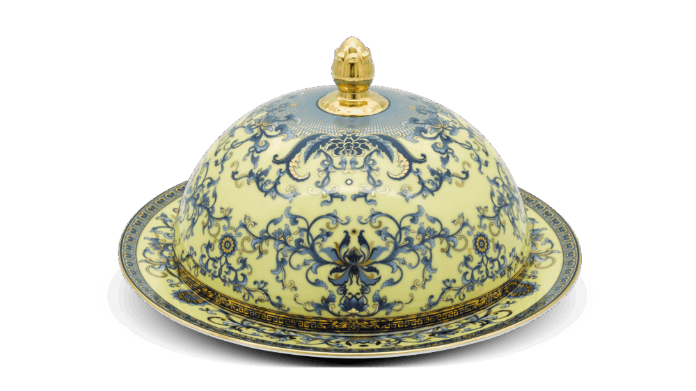 Dĩa tròn 31 cm + nắp -Hoàng Cung - Hoàng Liên A001_04317146003gomminhlong.com