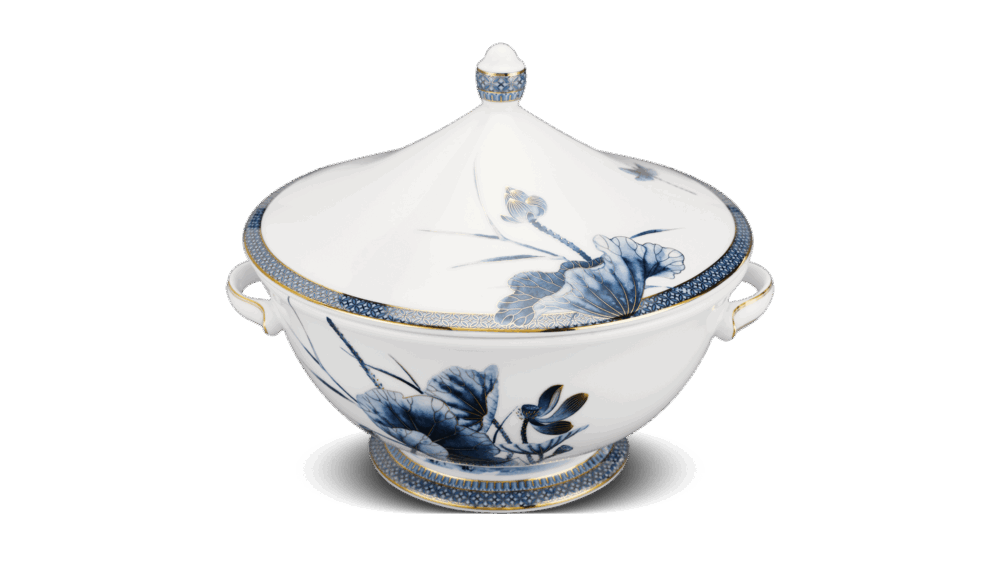 Thố 22 cm + nắp - Hoàng Cung - Sen Vàng A001_062224345gomminhlong.com