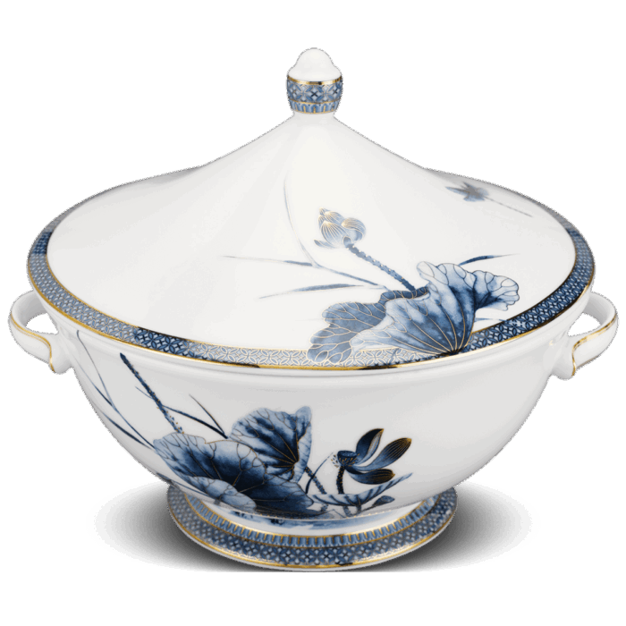 Thố 22 cm + nắp - Hoàng Cung - Sen Vàng A001_062224345gomminhlong.com
