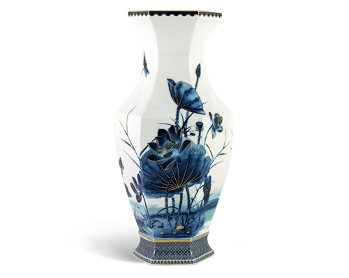 Bình hoa Lộc Phát 40 cm - Bình Hoa - Sen Vàng Nền Trắng A001_694020345gomminhlong.com