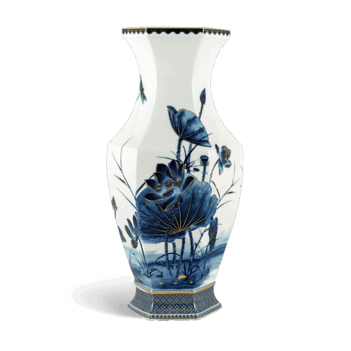  Bình hoa Lộc Phát 40 cm - Bình Hoa - Sen Vàng Nền Trắng A001_694020345gomminhlong.com