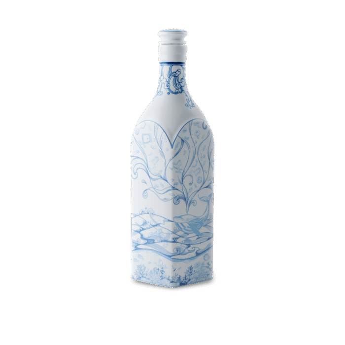  Chai sứ dưỡng sinh vuông 1.0 L + nắp (K1) - Dưỡng Sinh - Biển Xanh A001_691031500gomminhlong.com