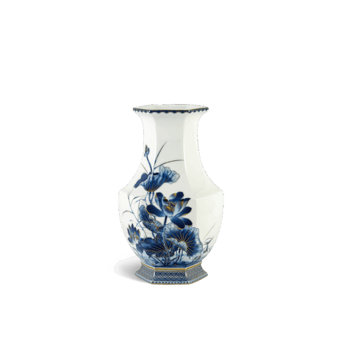  Bình hoa Lộc Phát 28 cm - Bình Hoa - Sen Vàng Nền Trắng A001_692821345gomminhlong.com