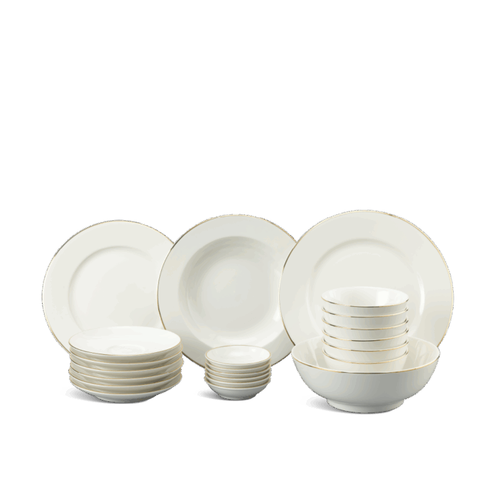  Bộ đồ ăn 22 sản phẩm - Jasmine - Chỉ Vàng A001_22014gomminhlong.com