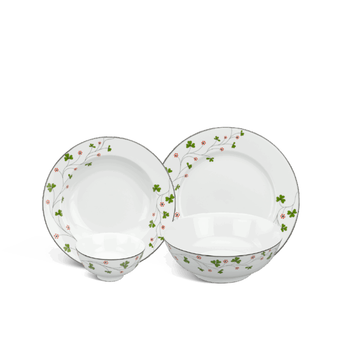 Bộ đồ ăn 9 sản phẩm - Jasmine - Hoa May Mắn A001_09216gomminhlong.com
