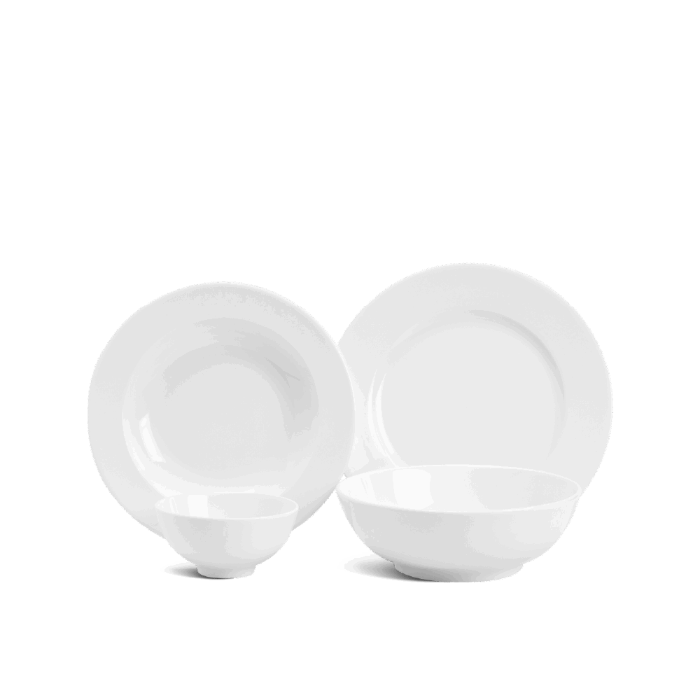 Bộ đồ ăn 09 sản phẩm - Jasmine - Trắng A001_09JASgomminhlong.com