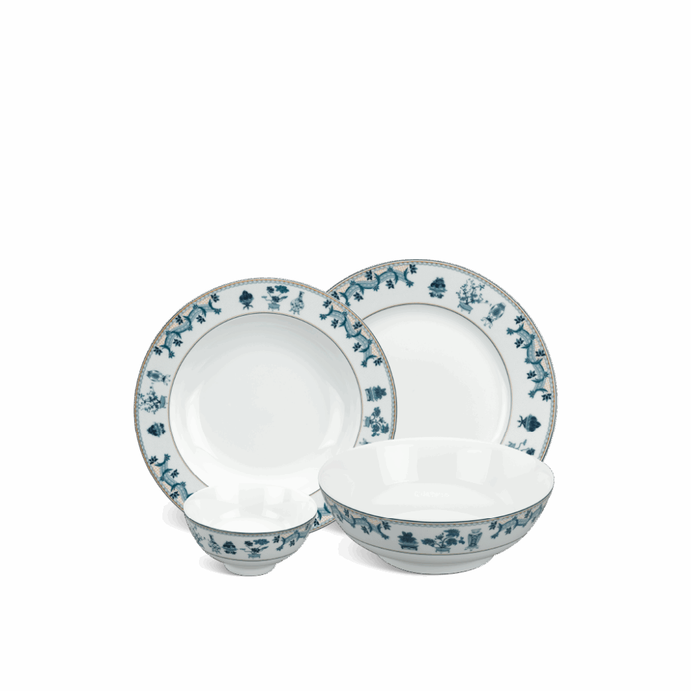 Bộ đồ ăn 09 sản phẩm - Jasmine - Tứ Qúy A001_09133gomminhlong.com
