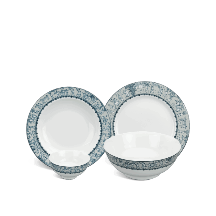 Bộ đồ ăn 09 sản phẩm - Jasmine - Vinh Quy Nhạt A001_09197gomminhlong.com