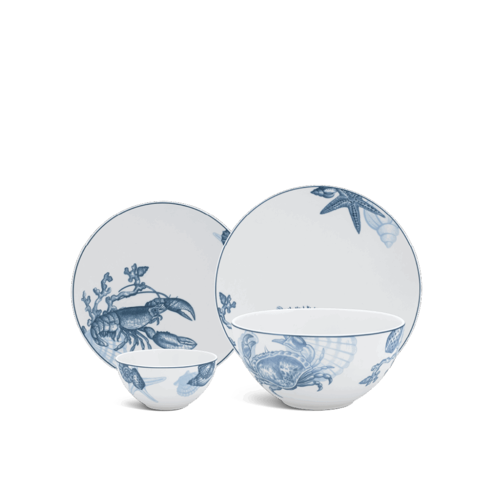Bộ đồ ăn 9 sản phẩm - Timeless - Đại Dương Sương Mờ A001_09LLT518gomminhlong.com