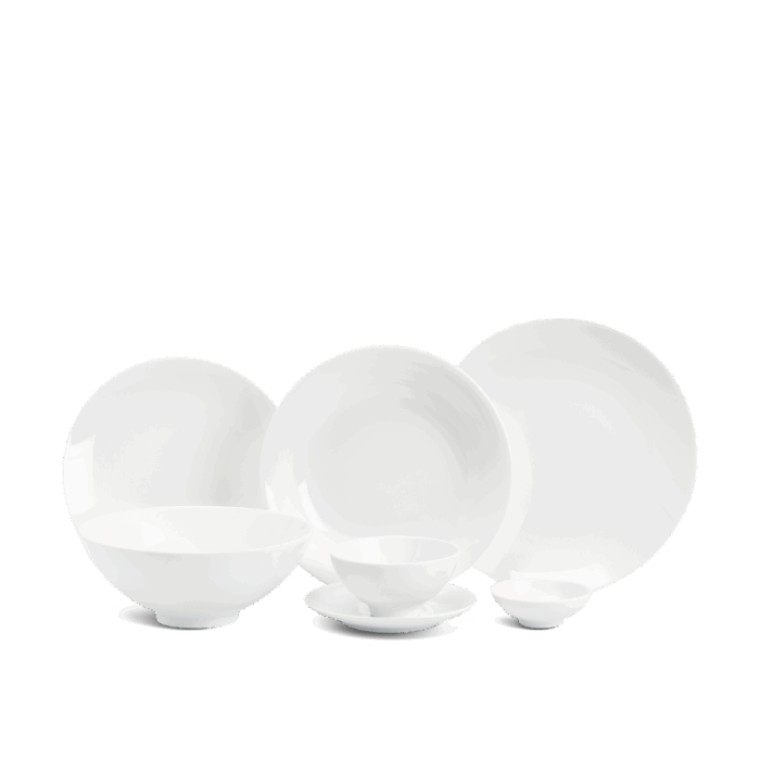 Bộ đồ ăn 10 người 36 sản phẩm - Daisy - Trắng A001_36DAIgomminhlong.com