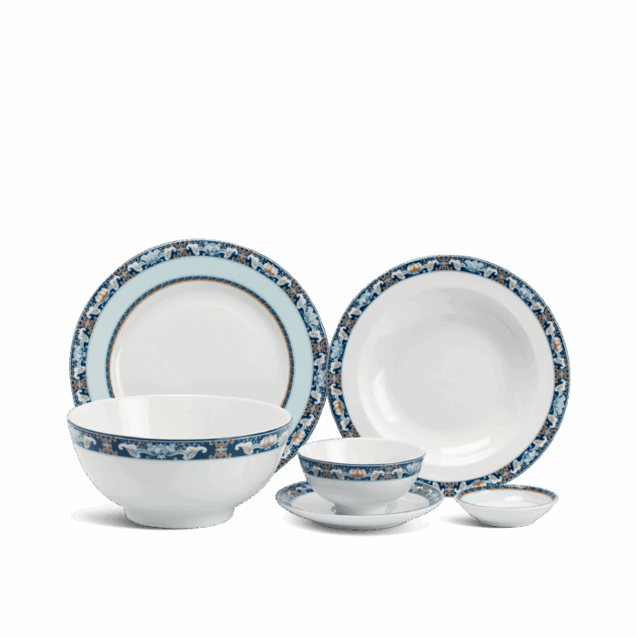 Bộ đồ ăn 10 người 36 sản phẩm - Jasmine - Phước Lộc Thọ A001_36139gomminhlong.com