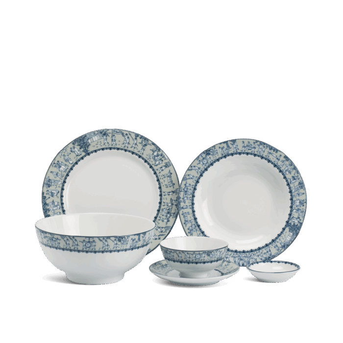 Bộ đồ ăn 10 người 36 sản phẩm - Jasmine - Vinh Quy Nhạt A001_36197gomminhlong.com