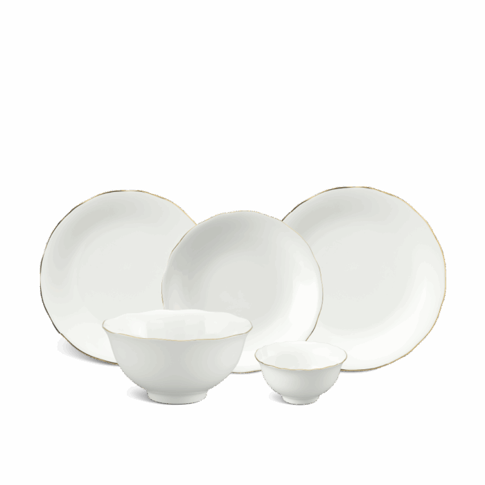  Bộ đồ ăn 14 sản phẩm - Mẫu Đơn IFP - Chỉ Vàng A001_341428014gomminhlong.com