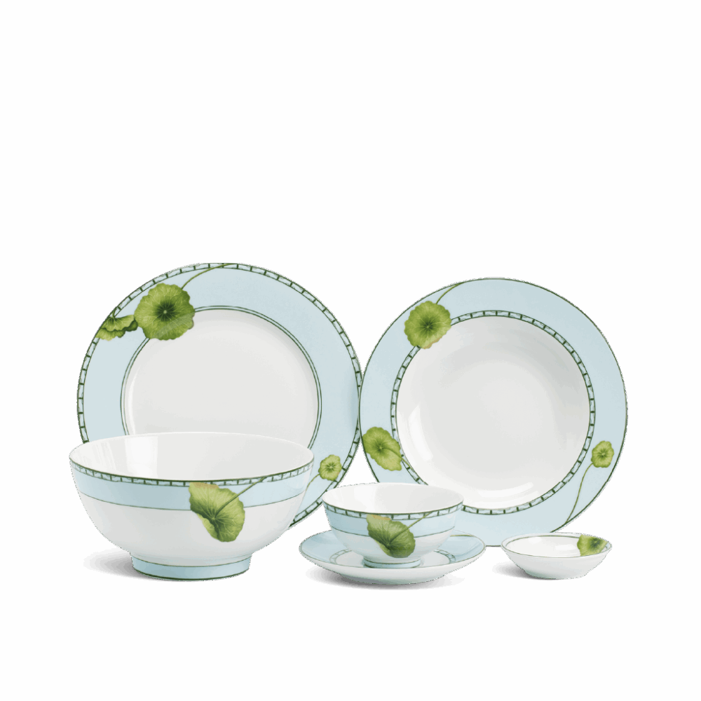 Bộ đồ ăn 22 sản phẩm - Jasmine - Tích tuyết thảo A001_22314gomminhlong.com
