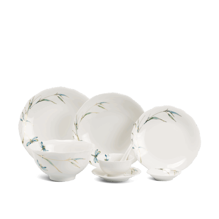 Bộ đồ ăn 6 người 32 sản phẩm - Mẫu Đơn IFP - Thanh Trúc A001_3206DG176MNgomminhlong.com