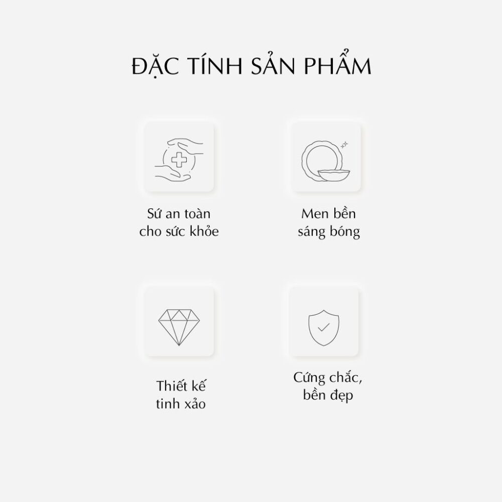 Bộ đồ ăn 6 người 32 sản phẩm - Đài Các IFP - Trang trí hoa A001_32247gomminhlong.com