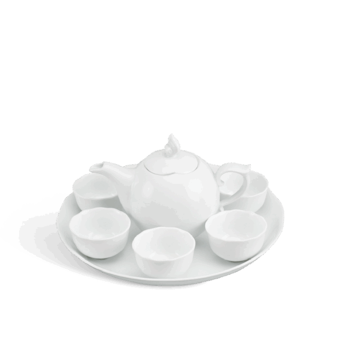  Bộ trà 0.3 L - Mẫu Đơn IFP - Trắng Ngà A001_68301300003gomminhlong.com