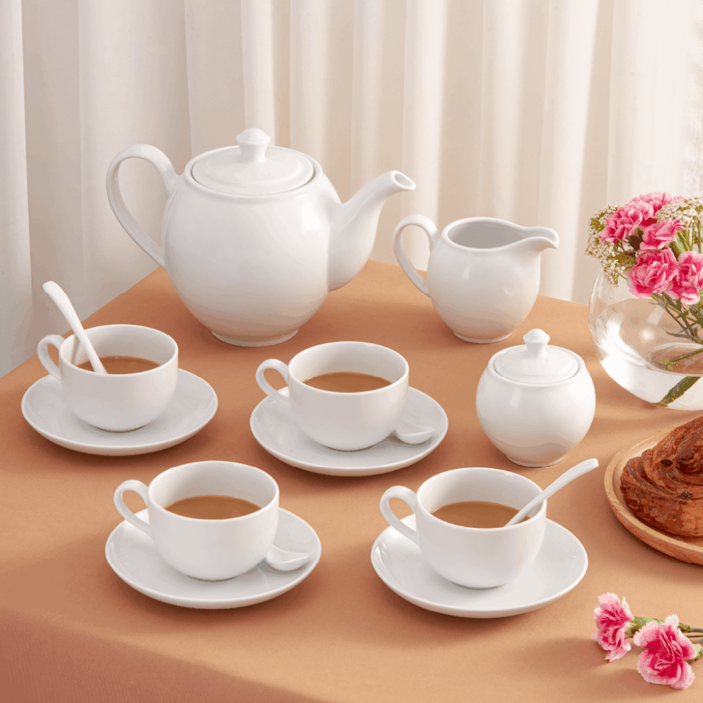 Bộ trà 0.5 L - Camellia - Trắng A001_01503800003gomminhlong.com
