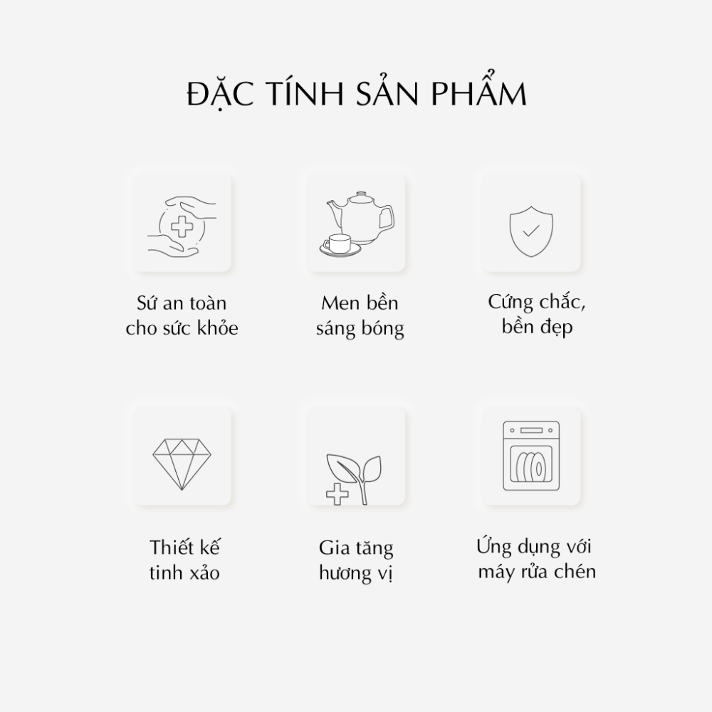 Bộ trà 0.5 L - Camellia - Trắng A001_01503800003gomminhlong.com