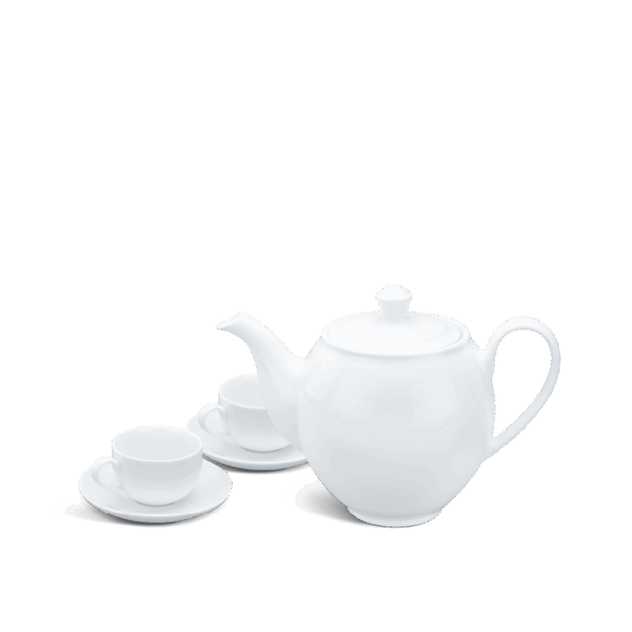 Bộ trà 0.65 L - Camellia - Trắng A001_01653800003gomminhlong.com